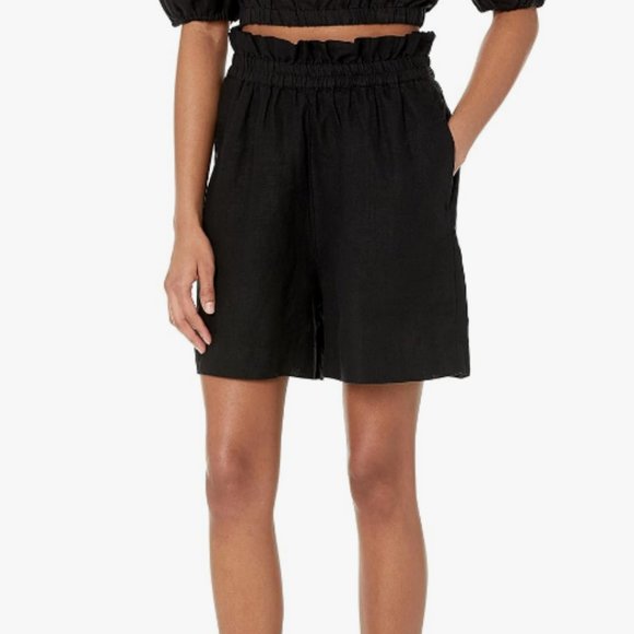 The Drop Women's Priya Pull-On Linen Short - Picture 1 of 6